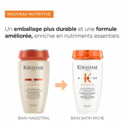 Bain Satin Riche Nutritive Kérastase 250ml -De Coiffure Rabais 3474637154943 6 03357.1684847833