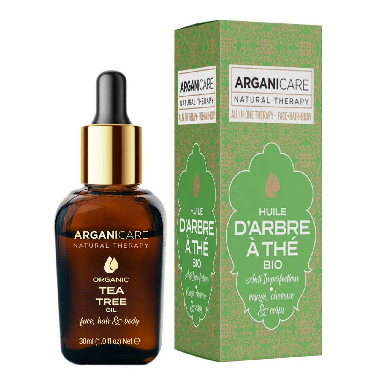 Huile Arbre à Thé Bio Arganicare 30ml 3 Huile Arbre à Thé Bio Arganicare 30ml