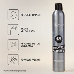 Quick Dry 18 Redken 400ml -De Coiffure Rabais Spray Se chage Rapide Quick Dry Redken Styling 77233.1684847719